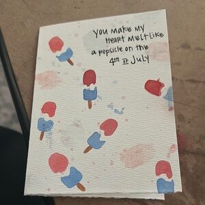 Handmade Popsicle Greeting Card